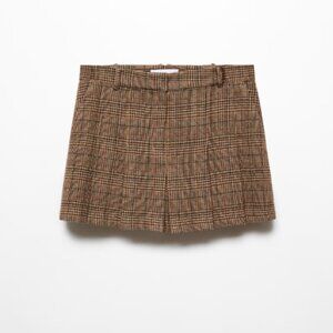 Mango Houndstooth Mini Skirt